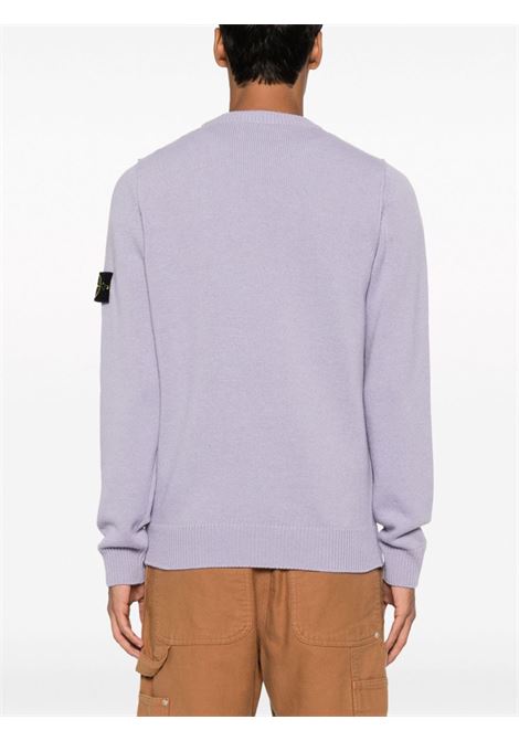 Maglia lilla in lana con girocollo STONE ISLAND | 7915508A3V0047